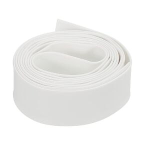Heat Shrink Tubing 2:1 Cable Sleeving Tube Wrap, [for Electric Insulation Protection] - 3/8" Dia/5/8" Flat Width/1m/White