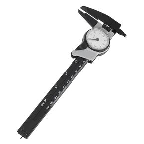 Walfront Vernier Caliper, 6 Inch /150mm Plastic Vernier Caliper Measuring Tool with Dial for Jewelers Mechanics(Inch Metric Fraction), Angle Measuring Caliper