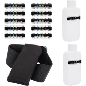 Pee Test Complete Kit with Temperature Bar and Leggings, Bottle Kit Translucent Portable Empty Bottle Fake Human Drug Test Drug Test Kit for Test