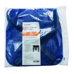 McKesson Urinary Drainage Bag Holder, Vinyl w/Adjustable Straps Navy - Model 16-5515