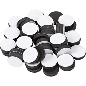 BYKES 3/4 x 3/16- Inch Diameter Flexible Self Adhesive Magnets 54 count