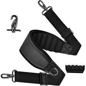 ZINZ Fixed Pad Bag Strap 60 inch Belt with Cushion Breathable Pad,Durable Strap with Double Adjustable Buckle and Metal Hooks