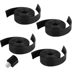 4 قطع استبدال أنبوب الانكماش للكابلات 67 × 1 بوصة غطاء كابل الانكماش الحراري حامي غلاف الكابل أنبوب الانكماش الحراري إصلاح غطاء كابل الانكماش الحراري لتسلق الأشجار، أسود in Kuwait