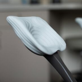 Exam Table Stirrup Covers - Resilient Professional Foot Supports - Silicone Stirrup Mates - Stirrup Pads (Cranberry)