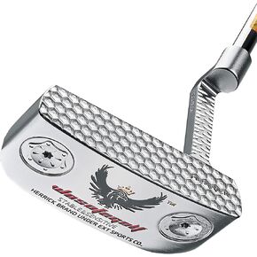 Golf Club Putter Men's Right Hand with Black Red HeadCovers PU Grip CNC Steel Mallet Professional
