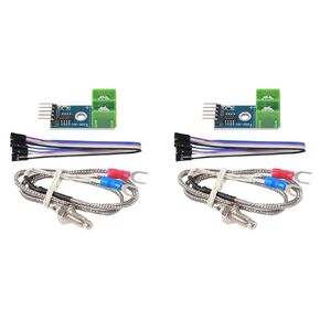 2 Sets MAX6675 Module DC 3-5V with K Type Thermocouple Temperature Sensor Set with M6 Screw