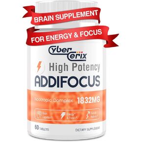 All-in-One Brain Supplements for Memory and Focus – Nootropic Formula for Concentration, Mental Clarity, Energy, and Cognitive Function – 120 Tablets