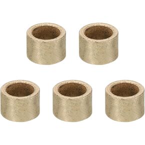 PATIKIL M5 Brass Spacers, 5 Pcs Metal Spacer Brass 5mm ID x 8mm OD x 10mm L Brass Spacers Screw Standoff for 1/5 Inch or M5 Screw