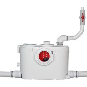 Macerator Pump for Basement Upflush System, Pure Copper Motor Toilet Pump for Below Line Vertical/Horizontal Pumping, Waste Water Sewage Disposal Pump for Kitchen/Toilet/Shower/Basin/Attic, 800Watt