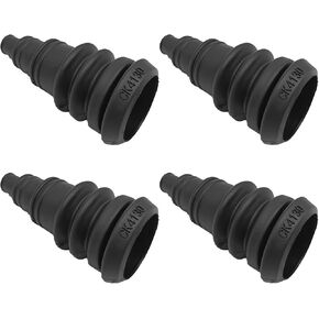 Firewall Boot Universal Rubber Grommets for Wire Bundles 3/8" to 1", Firewall Grommet Kit Vehicle Running Cables Quick and Easy Grommets, Automotive Accessories - 4PCS
