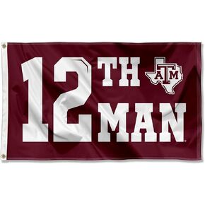 Texas A&M 12th Man College Flag