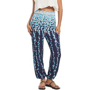 Women Boho Palazzo Pants High Waist Wide Leg Casual Lounge Pant Hippie Harem Yoga Trousers Clothes