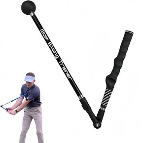 Golf Swing Trainer - Improve Your Swing Technique, Enhance Forearm Rotation, Shoulder Turn,Golf Grip Trainer with This Portable Collapsible