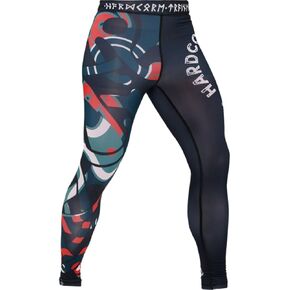 Hardcore Training Men's Compression Pants Workout Tights Leggings Base Layer Boxing Running Muay Thai MMA No Gi BJJ