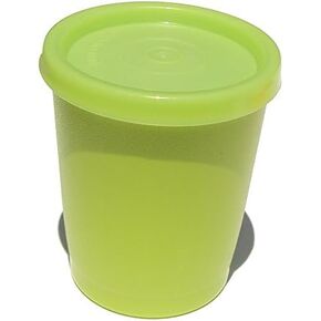 Tupperware 6 Ounce Stacking Textured Tumbler Lime Green with Seal