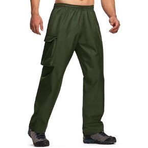 ZITY Men's Rain Over Pants Waterproof Hiking Pants Lightweight Packable Bag for Golf Hiking Fishing Camping Yard Work
