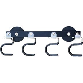 Magnetic Broom Rack-Metal Garden Tool Organizer-Mount Garage Organizers-Magnetic Hook S-Shaped-Ideal For Garages,Refrigerators, Kitchens, Pantries