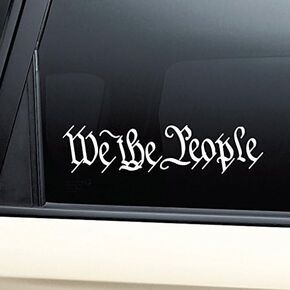We The People United States Constitution Vinyl Decal Laptop Car Truck Bumper Window Sticker