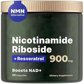 NAD-Supplement MNM Supplement Alternative - Liposomal Nicotinamide Riboside, Resveratrol, Quercetin by Reus Research - High Purity NAD-Supplement for Anti-Aging, Energy, Focus - 80
