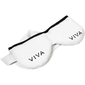 Viva Mask | Moist Heat Dry Eye Therapy Compress | Microwave Activated | Dry Eye Irritation Relief | Reusable, Non-allergenic, Washable | White