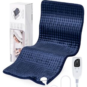 NALONE Heating Pad for Period Cramps, 6 Heating Levels Heating Pads for Back Pain Relief, Portable Heated Pad for Neck and Shoulders, Auto Shut-Off with 4 Timer, Moist Heat Modes,17"x33" Grey
