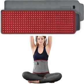 Red Light Therapy Belt for Pain Relief - 350LEDs 40W Infrared Light Therapy Wrap with Timer for Back, Shoulders, Waist, and Muscle Pain - Ideal Fathers Day Gift for (396 * 261 * 127MM)