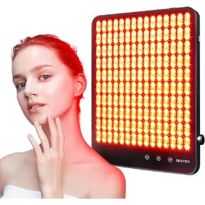 Red Light Device – Red Light Mask for Face, Neck, Body, and Hands – Enhances Skin Health, Smooths and Perfect Facial Beauty Tools -12 Modes