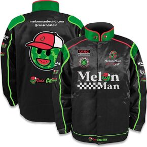 Ross Chastain #1 NASCAR 2024 Melon Man Racing Uniform Team Jacket, White