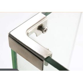 QIAO [2 pcs] Glass Fixing Clamp Tile Combination Fixing Bracket Glass Fish Tank Fittings 6-9mm Reinforcement Clamp