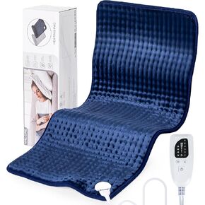 Heating Pad for Period Cramps, 6 Heating Levels Heating Pads for Back Pain Relief, Portable Menstrual Heated Pad for Neck and Shoulders, Auto Shut-Off with 4 Timer, Moist Heat Modes,12x24 Grey