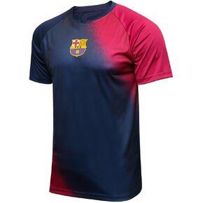 Icon Sports Men Compatible with FC Barcelona Poly Shirt Soccer Jersey -35