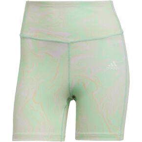 adidas Hyperglam AEROREADY Training High-Rise Marble-Print Tight Shorts Women's