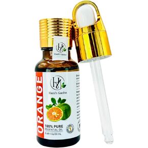 Hami’s Garden Orange Essential Oil – 0.68 fl Oz/20 mL – 100% Pure and Natural – Premium Grade with Glass Dropper - for Diffusers, Skin Care, Home Care, Soap Making