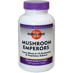 Mushroom Wisdom Mushroom Emperors, 120 Count