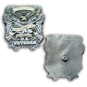 US Veteran Blood Sweat and Tears Military Golf Ball Marker