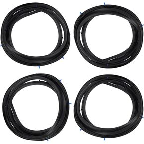Front and Rear Door Rubber Seal Gasket Weatherstrip Molding for 2006-2011 Honda Civic
