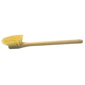 Weiler 44663 20" Utility Scrub Brush, White Tampico Fill, Long Handle, Foam Block (Pack of 12)
