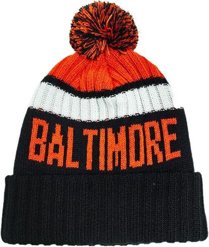 Baseball Team City Beanie Hat, Cuffed Knit Soft Headwear Hat for Women Men Youth, Sports Stylish Winter Hat, Gift for Fans in Saudi Arabia
