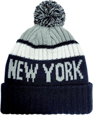 Baseball Team City Beanie Hat, Cuffed Knit Soft Headwear Hat for Women Men Youth, Sports Stylish Winter Hat, Gift for Fans in Saudi Arabia