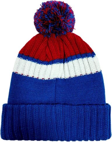 Baseball Team City Beanie Hat, Cuffed Knit Soft Headwear Hat for Women Men Youth, Sports Stylish Winter Hat, Gift for Fans in Saudi Arabia