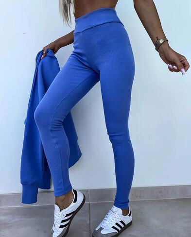 HBER Sweatshirt and Leggings Set for Womens 2 Piece Outfits Oversized Sweatshirt Skinny Pants Tracksuit Yoga Outfit in Kuwait