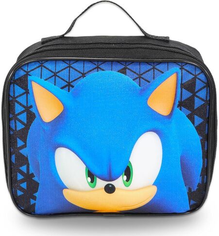 حقيبة ظهر Sonic the Hedgehog مع مجموعة حقيبة غداء - حزمة مع حقيبة ظهر Sonic مقاس 16 بوصة، وصندوق غداء Sonic، وزجاجة مياه، ووشم، والمزيد | حقيبة ظهر مدرسية Sonic للأطفال in Saudi Arabia