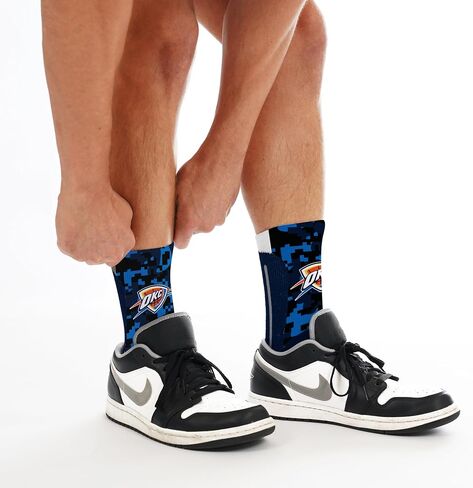 For Bare Feet Unisex Kid's NBA Digi Mashup Crew Sock Youth in Saudi Arabia