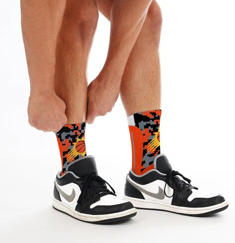 For Bare Feet Unisex Kid's NBA Digi Mashup Crew Sock Youth in Saudi Arabia