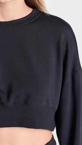 Splits59 Women's Noah Fleece Crop Sweatshirt in Saudi Arabia