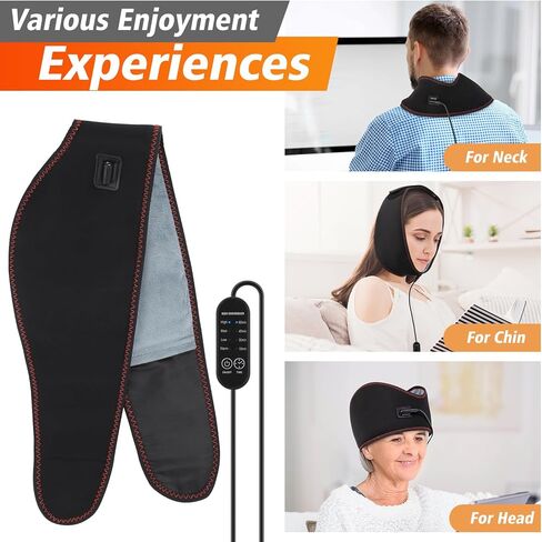 Face Heating Pad Jaw Heating Pad Wearable Heating Pad for Face, Jaw Chin, Wisdom Teeth, Oral with 3 Heat and Timings Heated Face Wrap Chin-Hugging Design in Kuwait