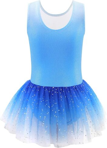 Dance Leotard for Girls Toddler Ballet Outfit Tutu Dress Skirted Leotard Dance Outfits for Girls 2-9 Years in Kuwait