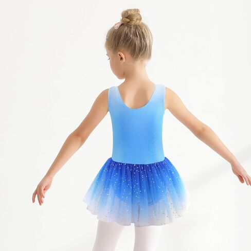 Dance Leotard for Girls Toddler Ballet Outfit Tutu Dress Skirted Leotard Dance Outfits for Girls 2-9 Years in Kuwait