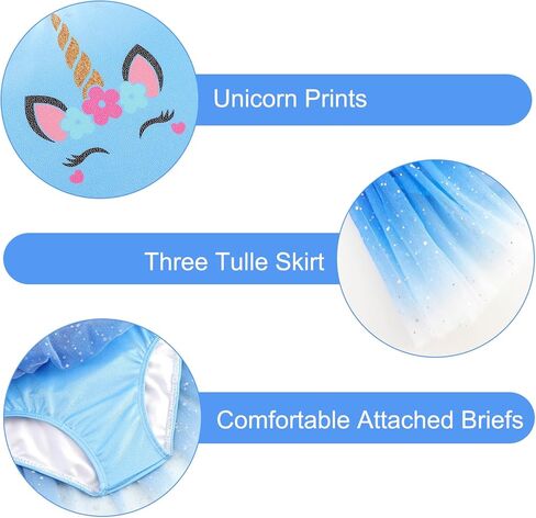 Dance Leotard for Girls Toddler Ballet Outfit Tutu Dress Skirted Leotard Dance Outfits for Girls 2-9 Years in Kuwait