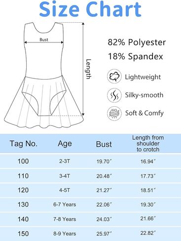 Dance Leotard for Girls Toddler Ballet Outfit Tutu Dress Skirted Leotard Dance Outfits for Girls 2-9 Years in Kuwait